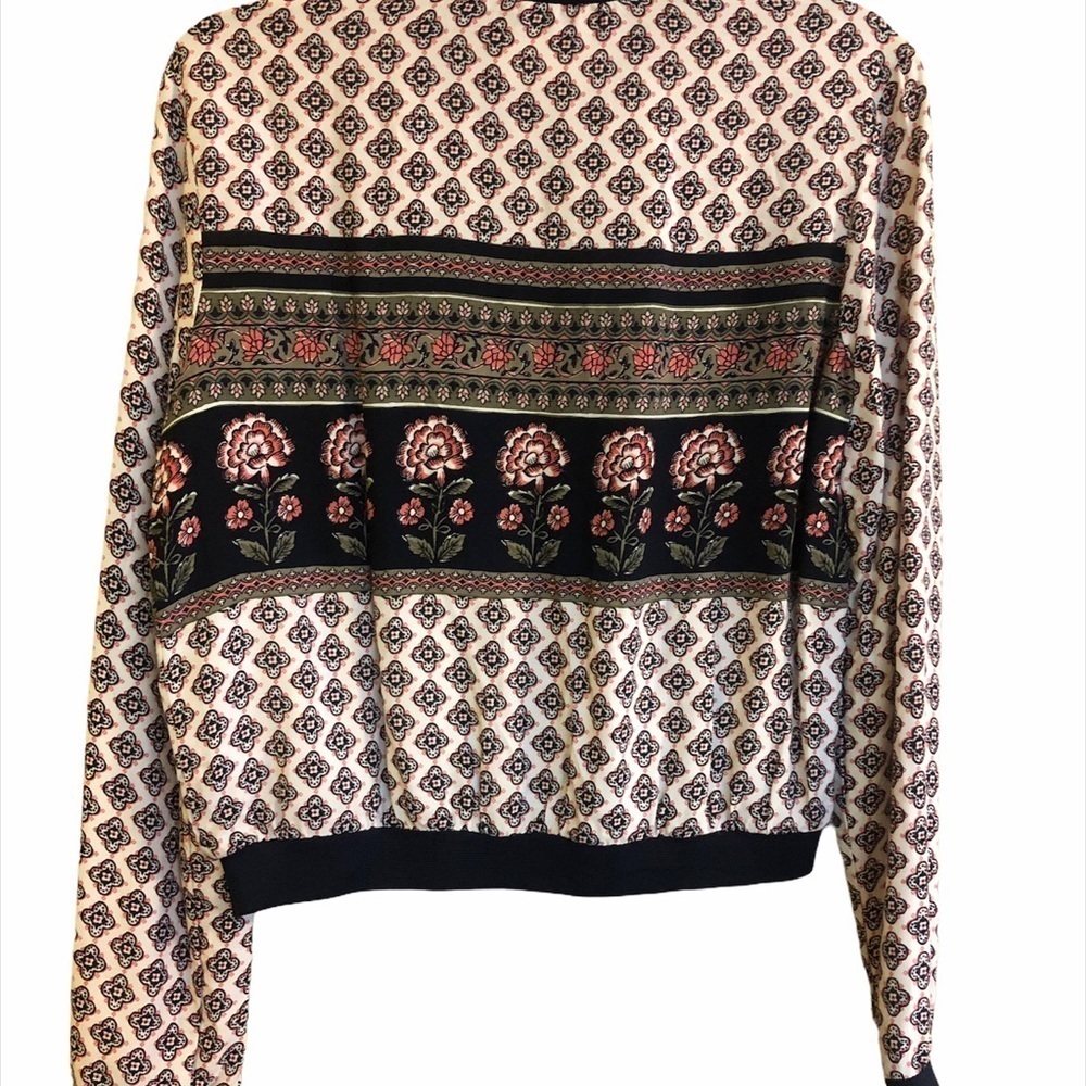 Print Lightweight Bomber Style Jacket - Picture 4 of 10